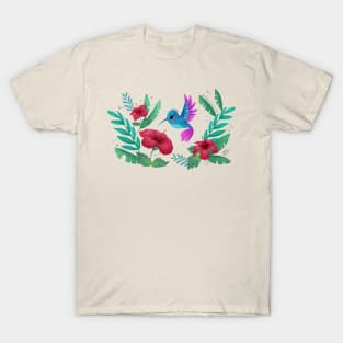 Hummingbird Illustration T-Shirt